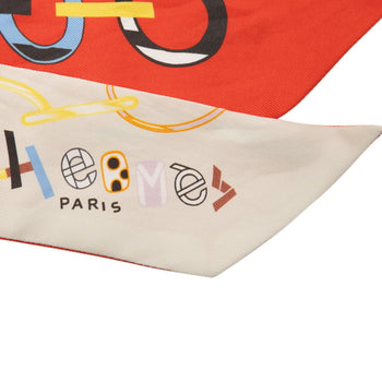 Hermes Herms Twilly Do Re Boucles Scarf/Muffler In Orange