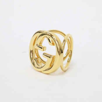 Gucci Gucci Scarf Ring Gold Gg Clasp