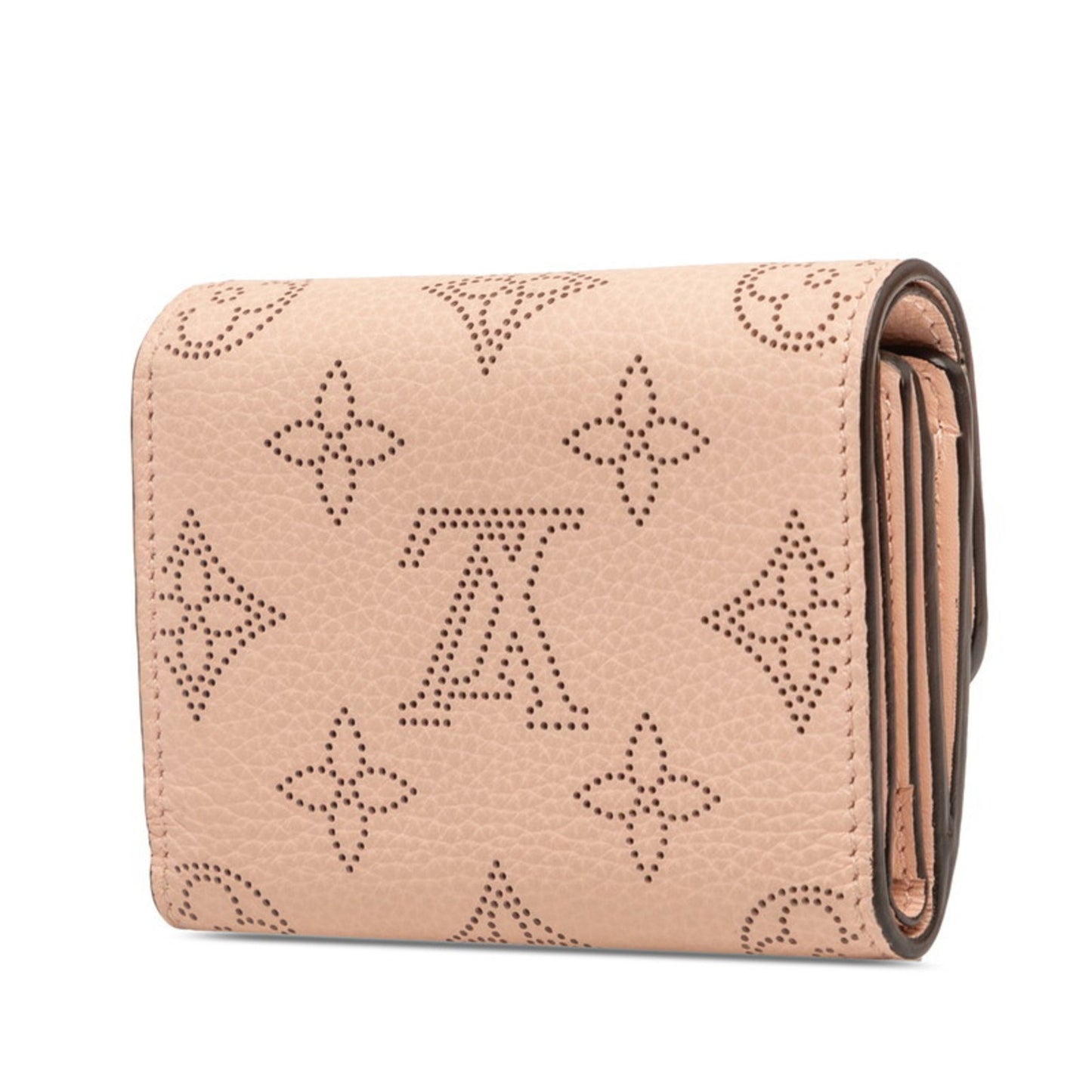 Louis Vuitton Monogram Mahina Portefeuille Iris Xs Tri-Fold Wallet M67499 Magnolia Pink Leather