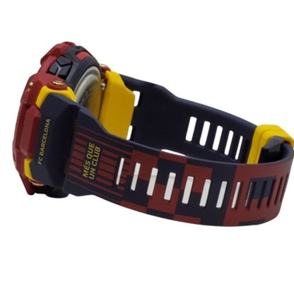 G-Shock Casio Watch Gbd-100Bar-4Jr G-Squad Barcelona Collaboration Double Name Team Color Red Blue