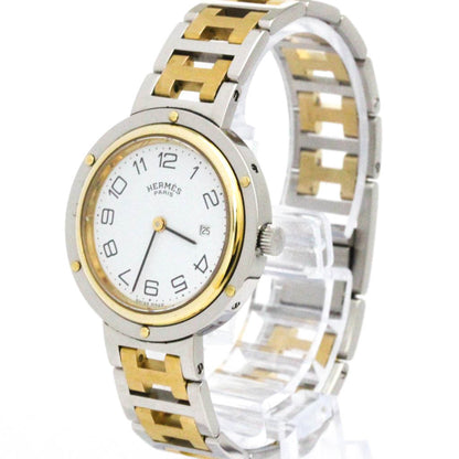 HERMES Clipper Gold Plated Steel Quartz