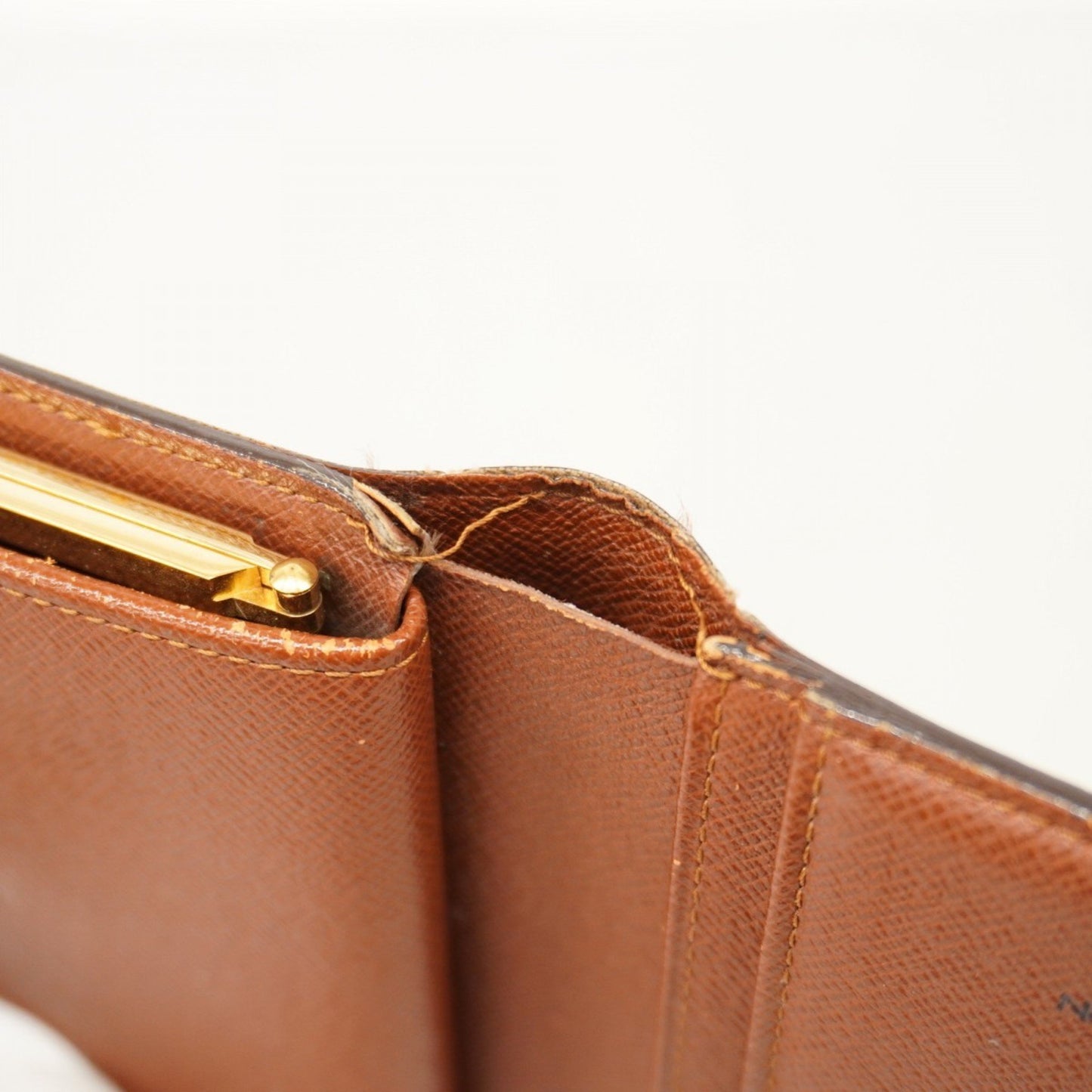 Louis Vuitton Monogram Porte Monnaie Bi-Fold Wallet M61663 Brown