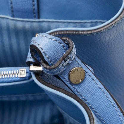 Fendi Petit Toujours Handbag/Shoulder Bag 2Way 8Bh253 Light Blue Leather