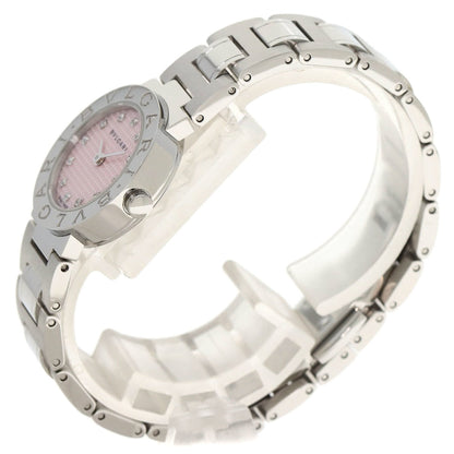 Bvlgari Bb23Ss 12P Diamond Watch Stainless Steel Ss
