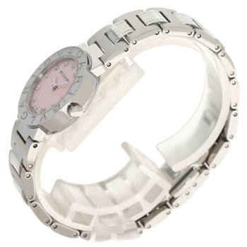 Bvlgari Bb23Ss 12P Diamond Watch Stainless Steel Ss