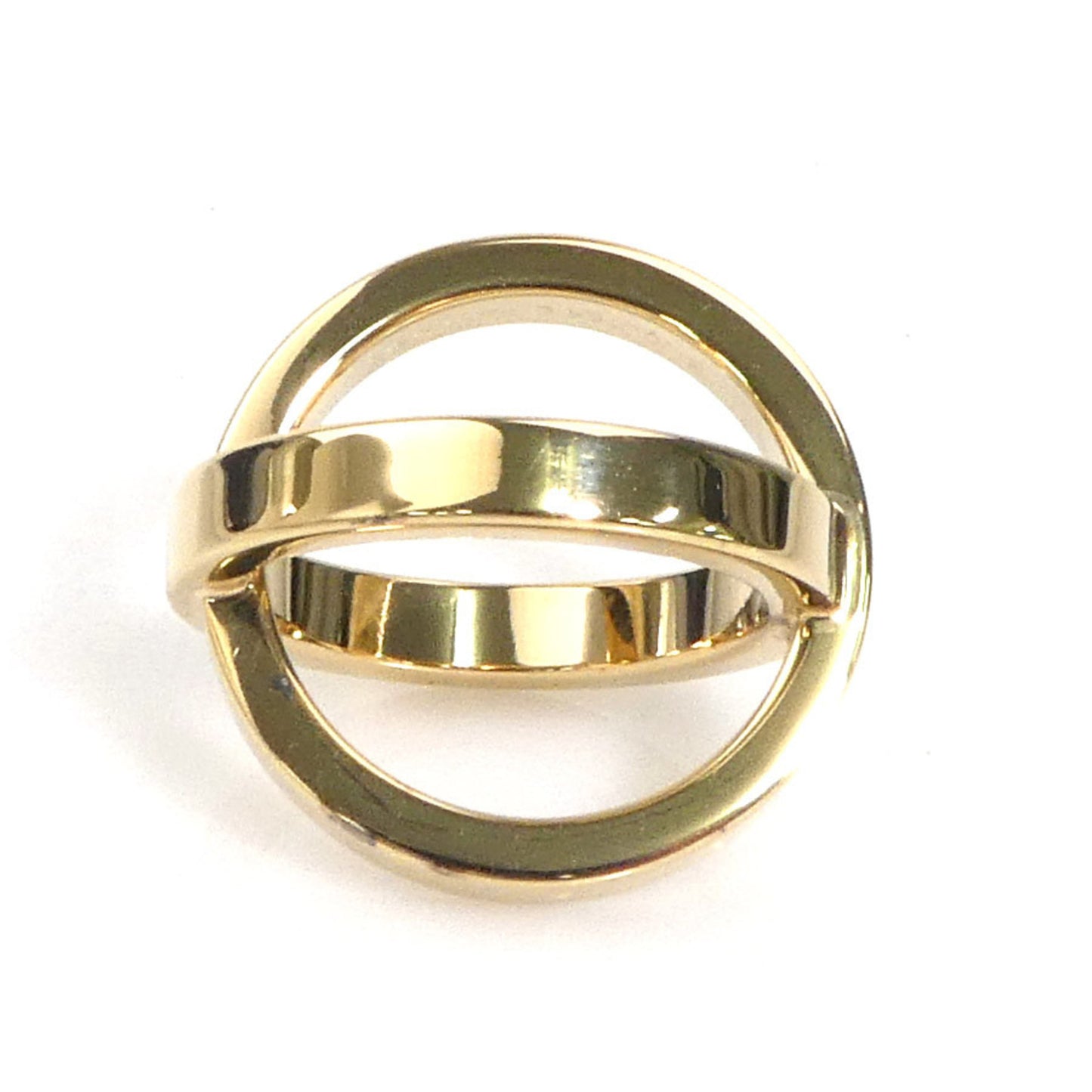 Hermes Herms Bijoutierie Fantaisie Scarf Ring In Gold