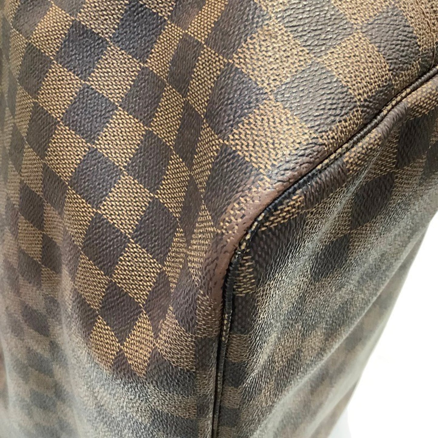 Louis Vuitton Neverfull Gm Damier Ebene Tote Bag N51106 Fl2191 Large Kb-9896