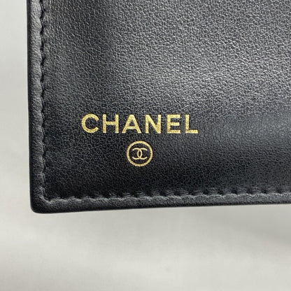 Chanel Matelasse Tri-Fold Wallet In Caviar Leather