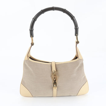 Canvas - Gucci Handbag - Shoulder Bag Bamboo - Leather