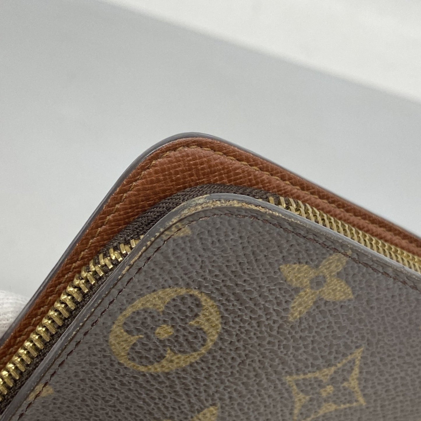 Louis Vuitton Monogram Porte Monne Zip Long Wallet M61727 Brown