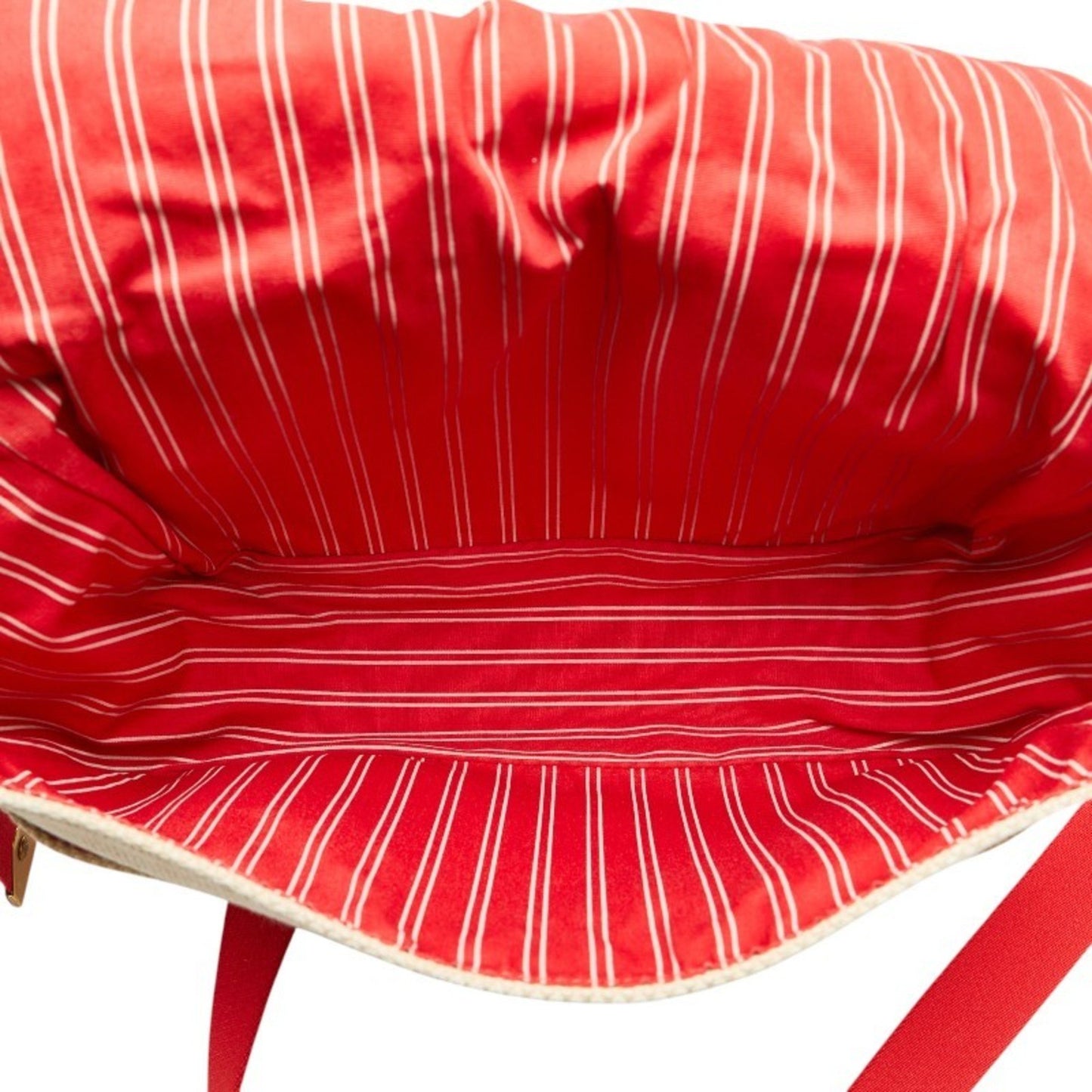 Louis Vuitton Antigua Buzas Pm Shoulder Bag M40041 Beige Red Canvas Leather