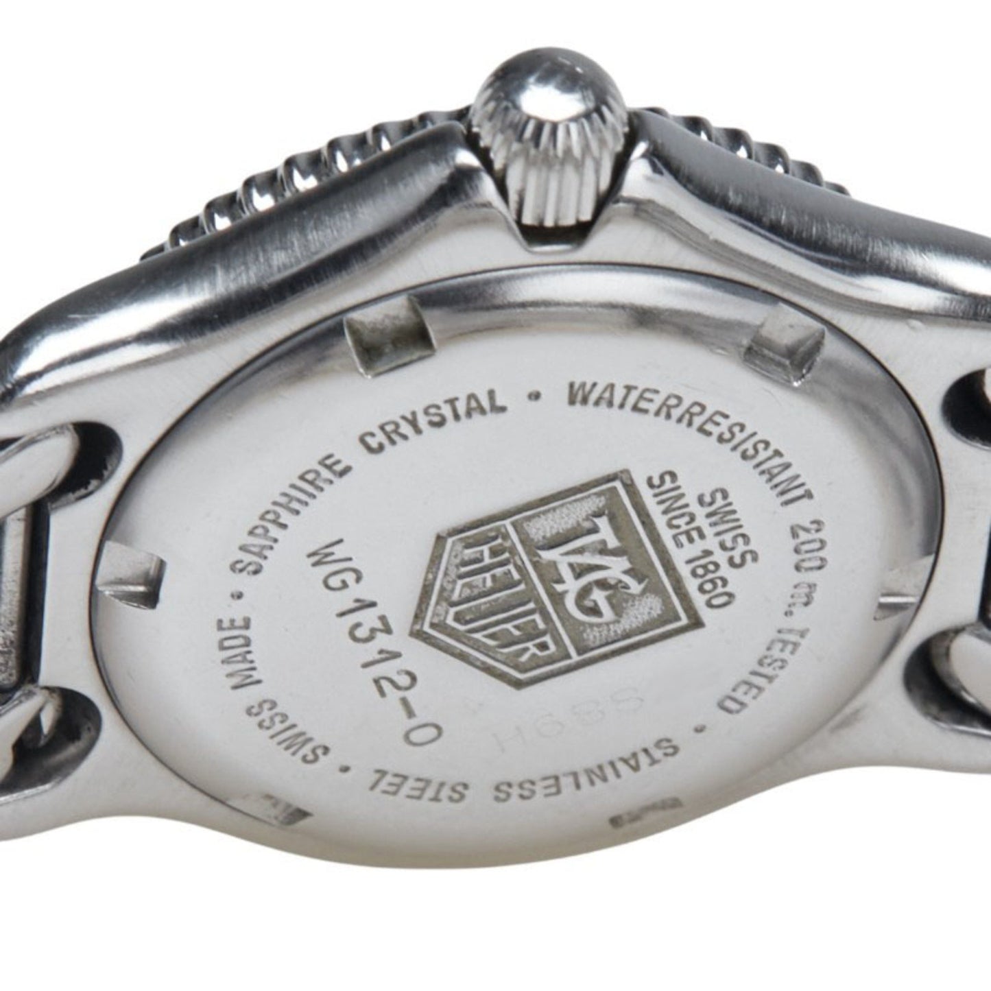 Tag Heuer Cell Watch Wg1312-0 Quartz White Dial Stainless Steel