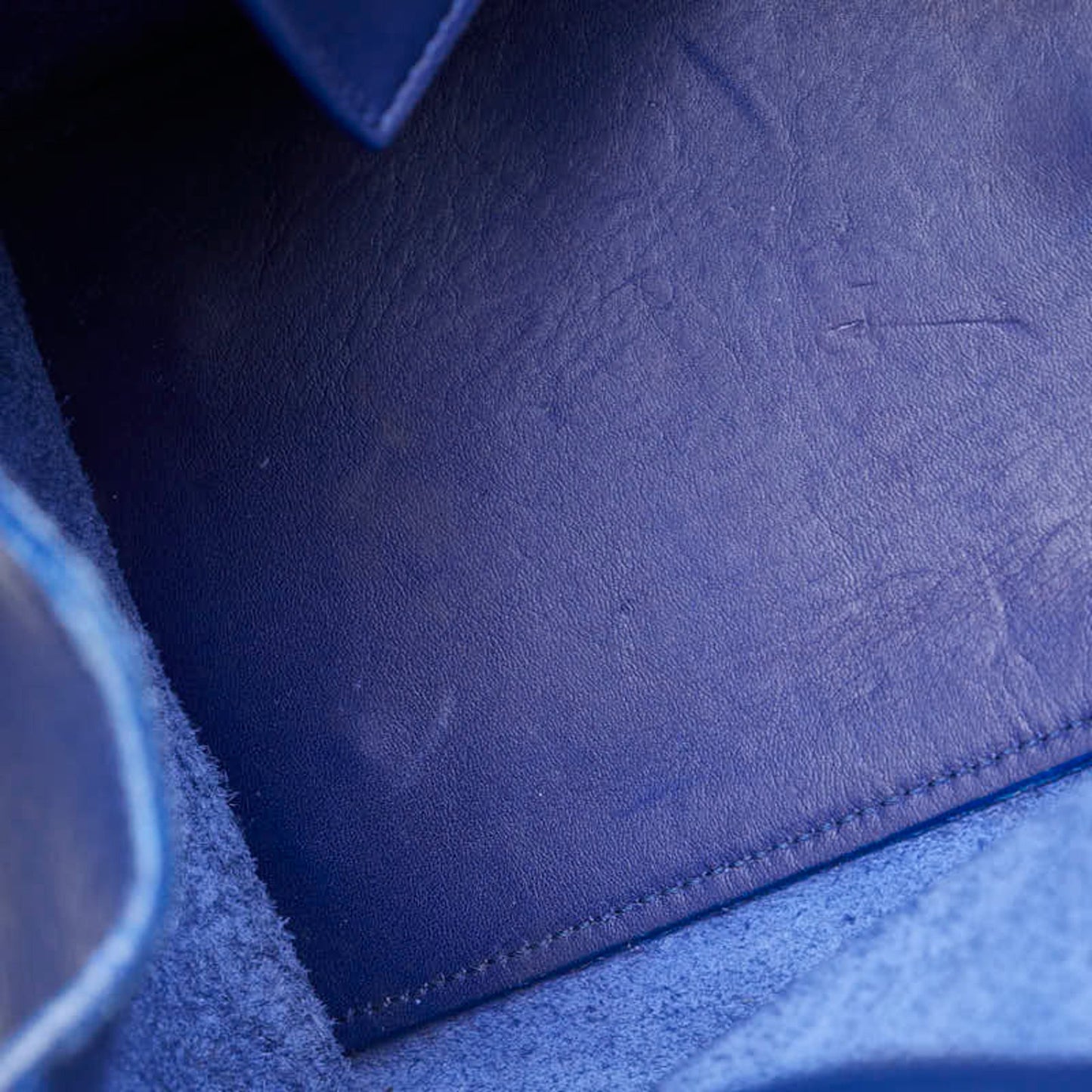 Saint Laurent Ysl Logo Petit Cabas Handbag/Shoulder Bag 2Way 311210 Blue Leather