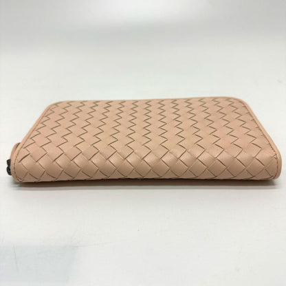 Bottega Veneta Intrecciato Long Wallet Pink