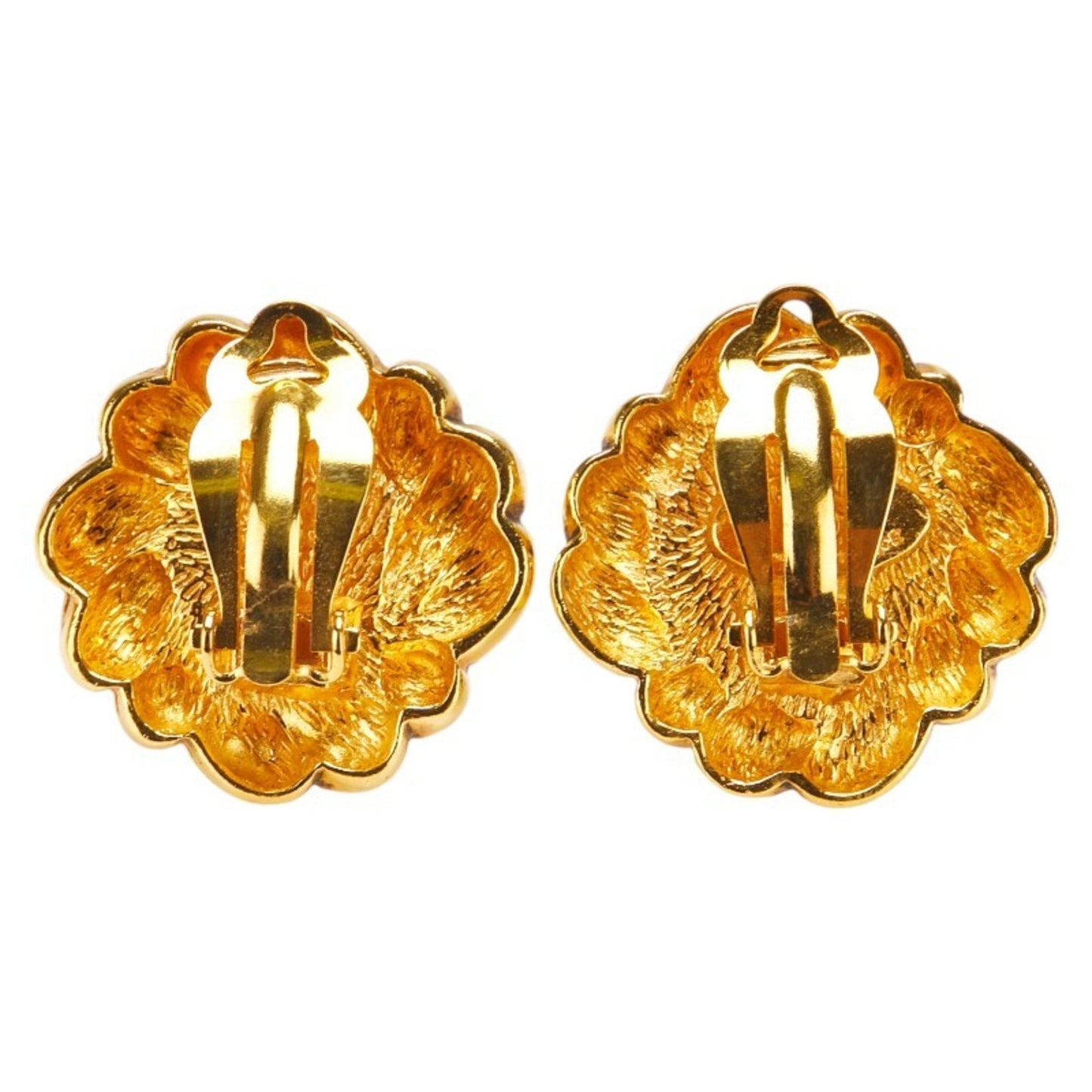 Chanel Pearl Earrings Gold Plated