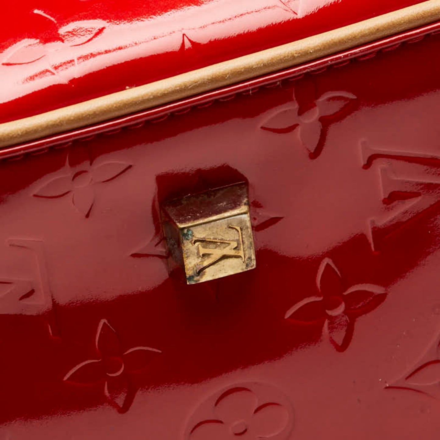 Louis Vuitton Monogram Vernis Sutton Tote/Shoulder Bag M91080 Rouge Red Patent Leather