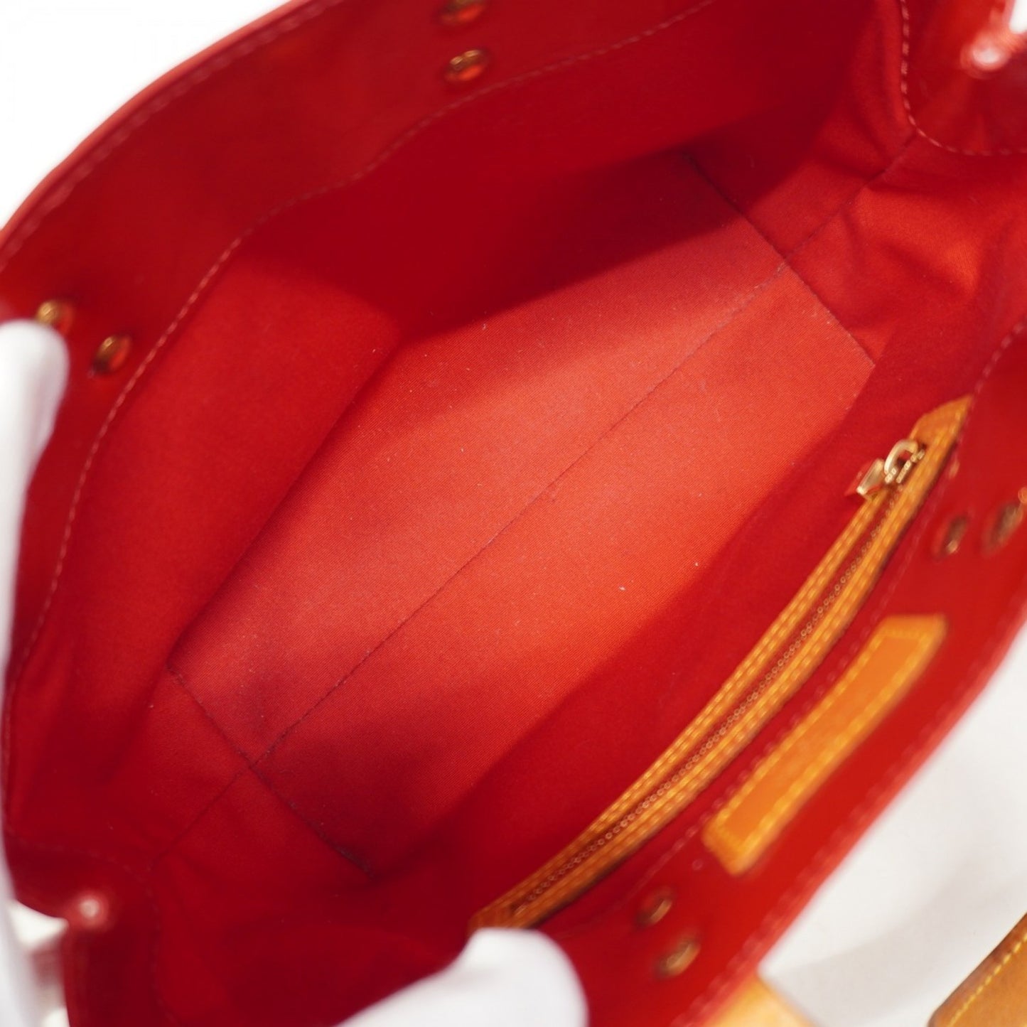 Louis Vuitton Vernis Reed Pm Handbag M91088 Rouge