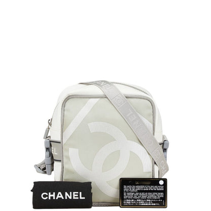 Chanel Sport Line Coco Mark Crossbody Shoulder Bag In White
