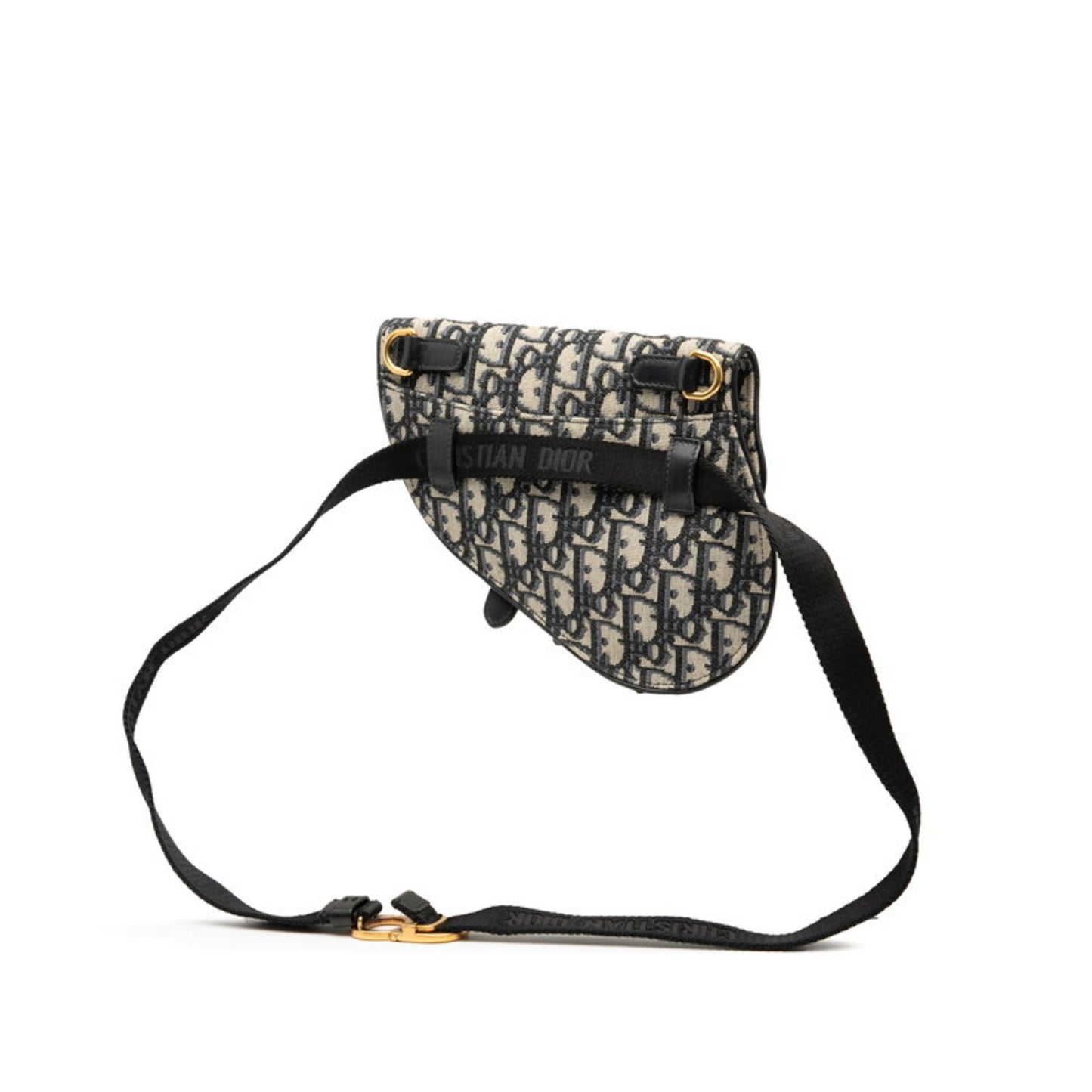 Christian Dior Dior Oblique Saddle Body Bag/Waist Bag In Navy