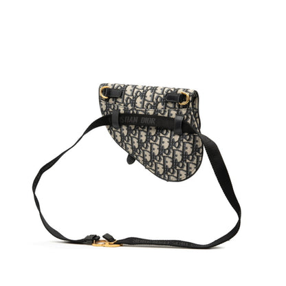 Christian Dior Dior Oblique Saddle Body Bag/Waist Bag In Navy