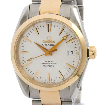 Omega Seamaster Aqua Terra K18 Pink Gold Steel Watch 2304.30 Polished