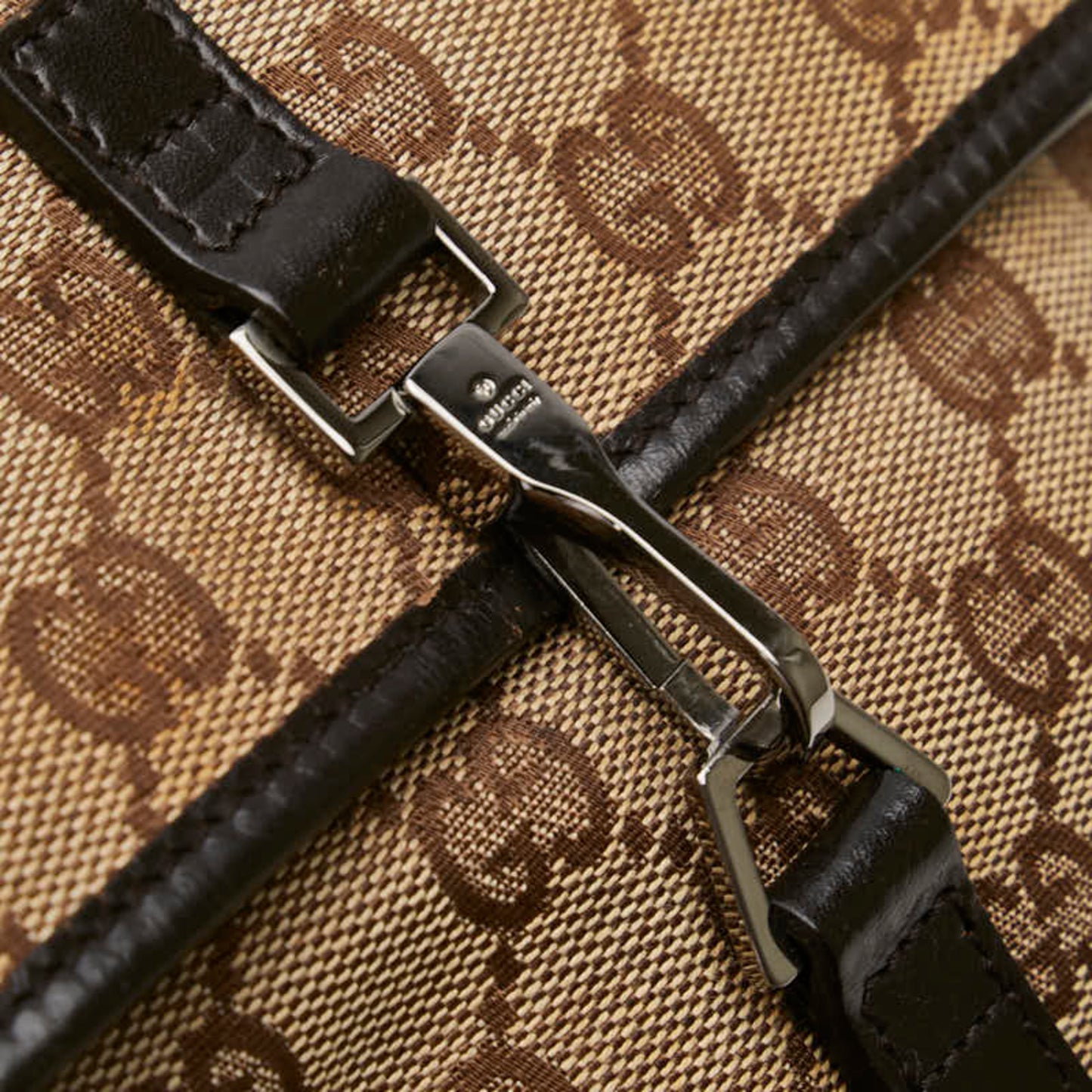 Gucci Gg Canvas Waist Bag/Body Bag 92543 Beige/Brown Canvas/Leather