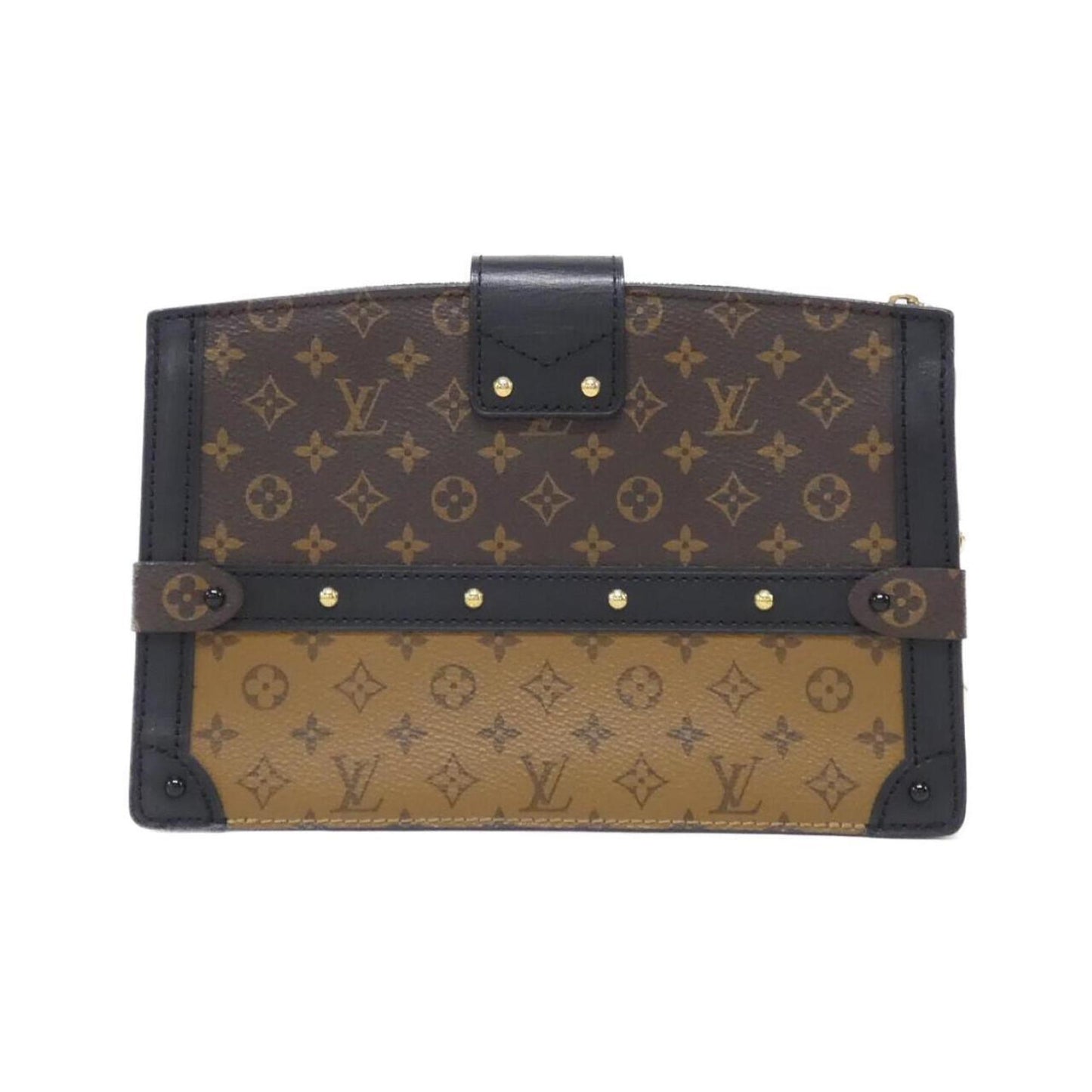 Louis Vuitton Monogram Reverse Trunk Clutch M43596 Shoulder Bag