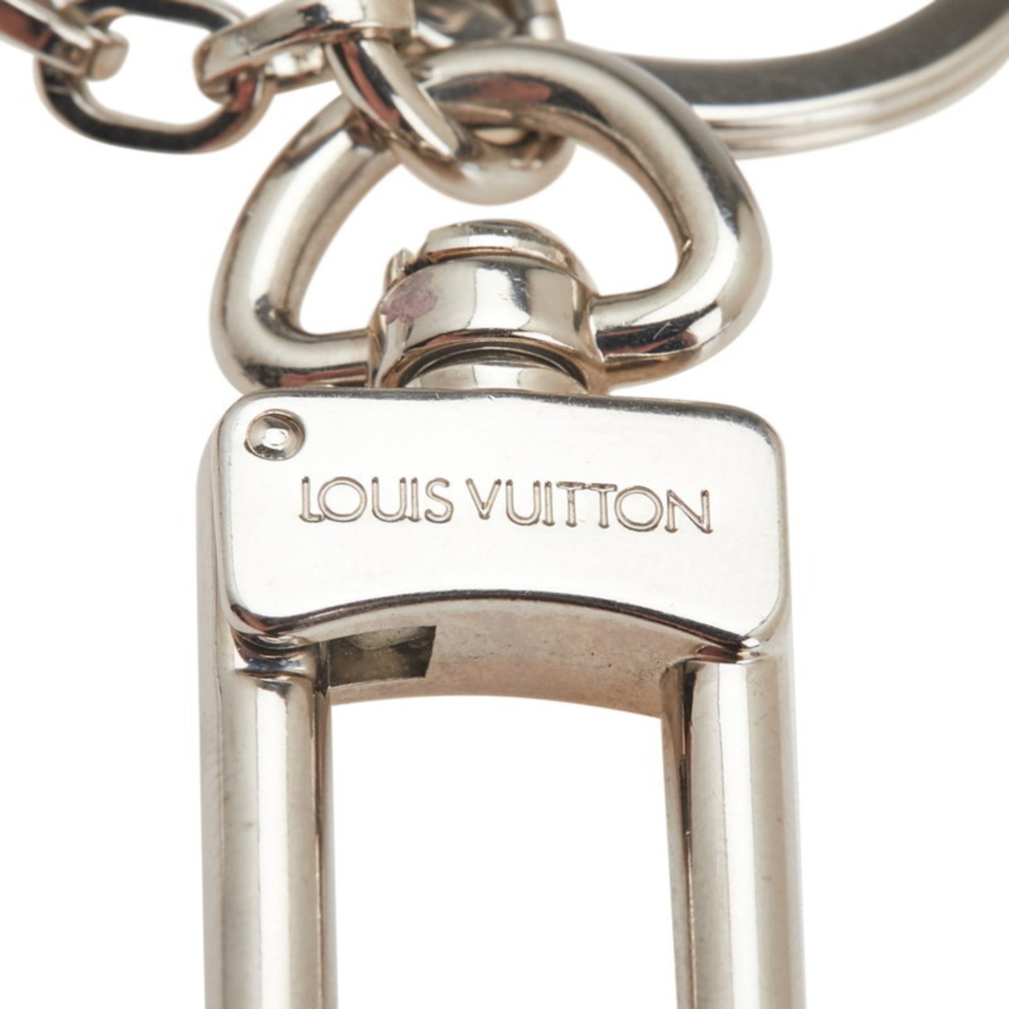 Louis Vuitton Twist Key Ring Bag Charm M68010 Silver