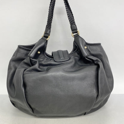 Gucci Marrakech Shoulder Bag 257029 Leather Black