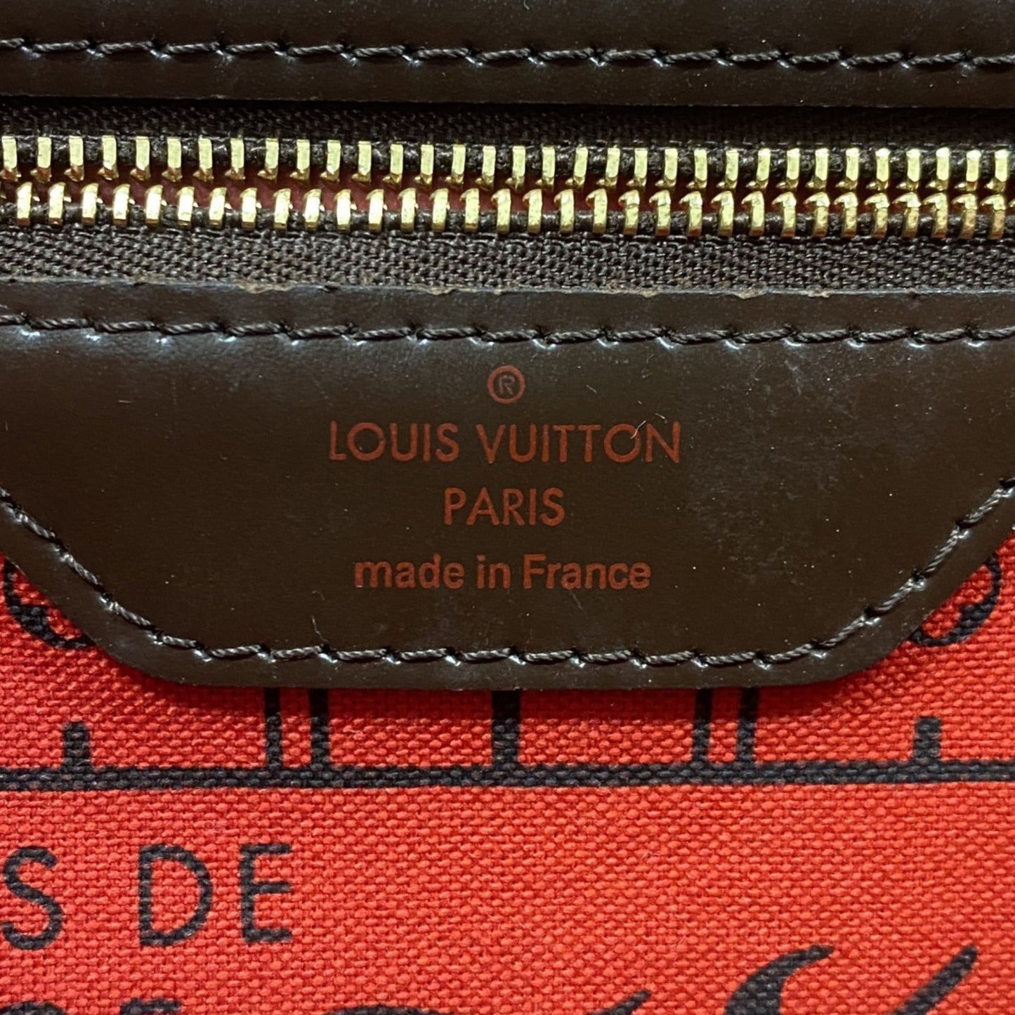 Louis Vuitton Damier Neverfull Pm Tote Bag N51109 Ebene