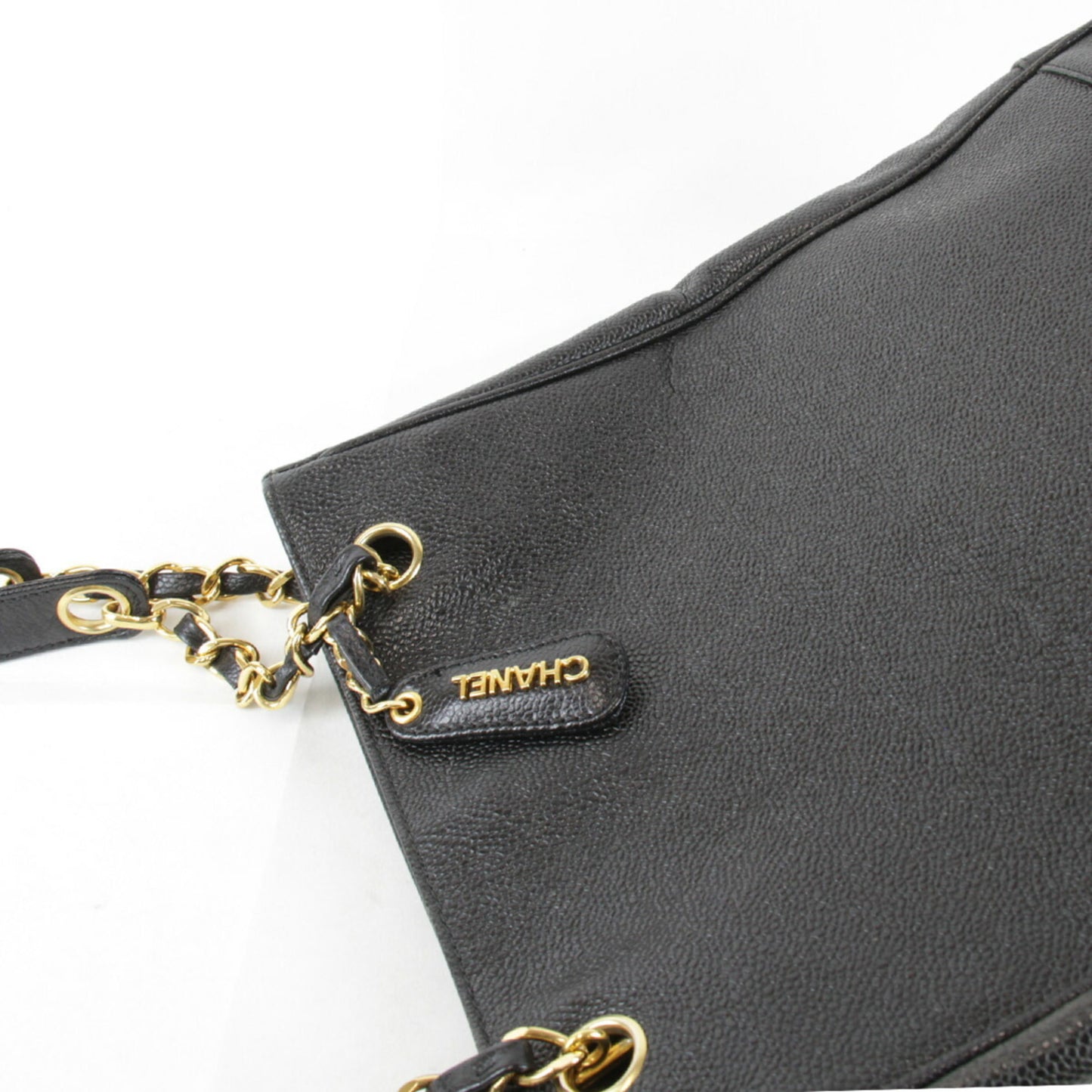 Chanel Triple Coco Shoulder Bag Leather Black