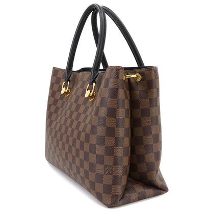 Louis Vuitton Damier Lv Riverside 2-Way Tote/Shoulder Bag In Ebene Noir