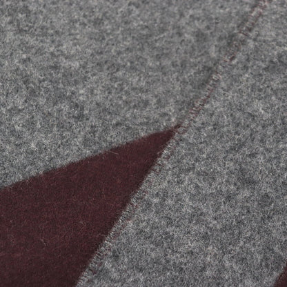 Hermes H Passant 100% Cashmere Scarf With Embroidered Logo And Fringe