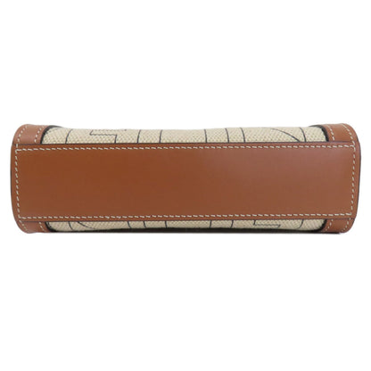 Celine Vertical Cabas Handbag Canvas Leather