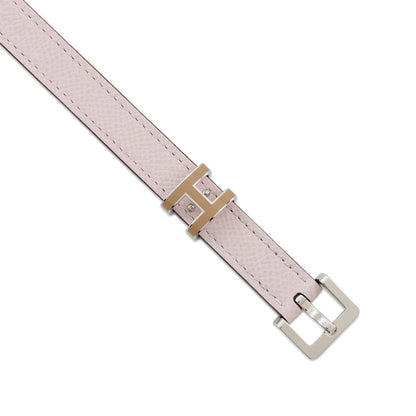 Herms Belt Pop Ash 15 Mauve Pale Epson B Stamp Size 80 Hermes Sale Item