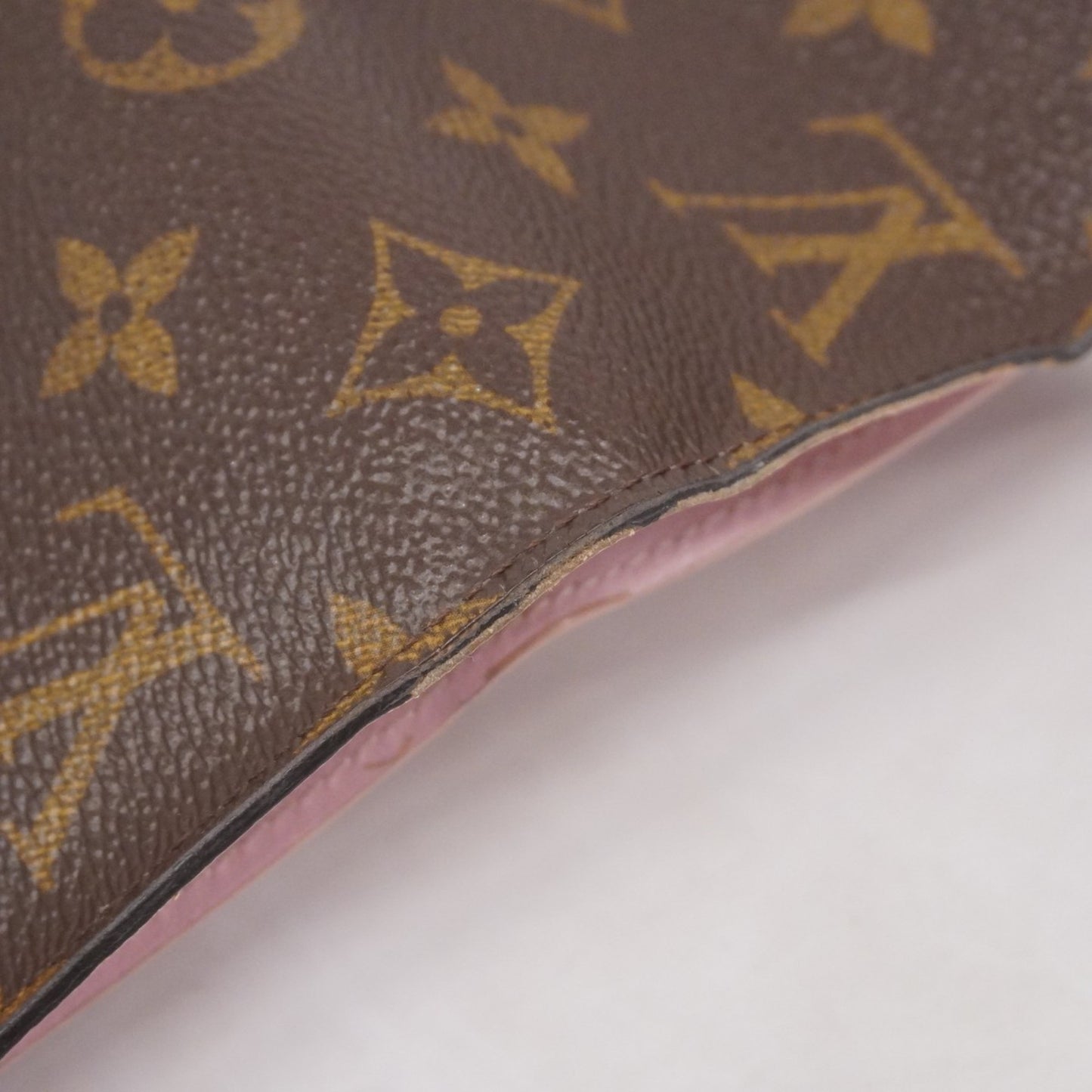 Louis Vuitton Monogram Victorine Tri-Fold Wallet M62360 Brown Rose Ballerine