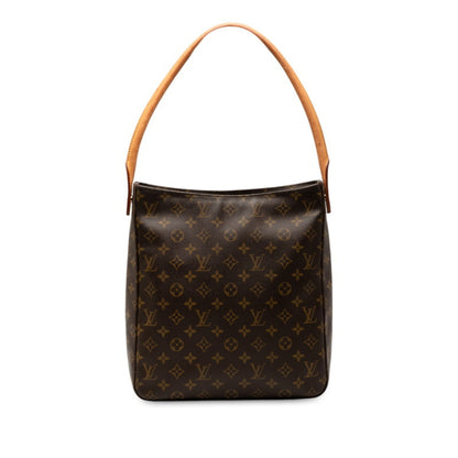 Louis Vuitton Monogram Looping Gm One-Shoulder Bag/Handbag M51145 Brown Leather