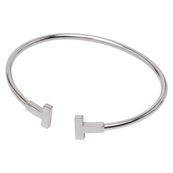 Tiffany & Co. 18K White Gold T Wire Bracelet