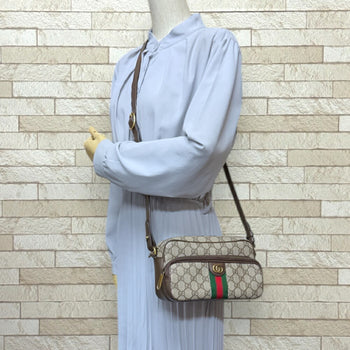 Gucci Ophidia Shoulder Bag Gg Supreme Canvas 723312 Beige