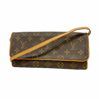 Louis Vuitton Monogram Pochette Twin Gm Shoulder Bag M51852 Brown