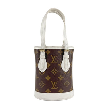 Louis Vuitton Monogram Nano Bucket Handbag Shoulder Bag In Canvas And Leather