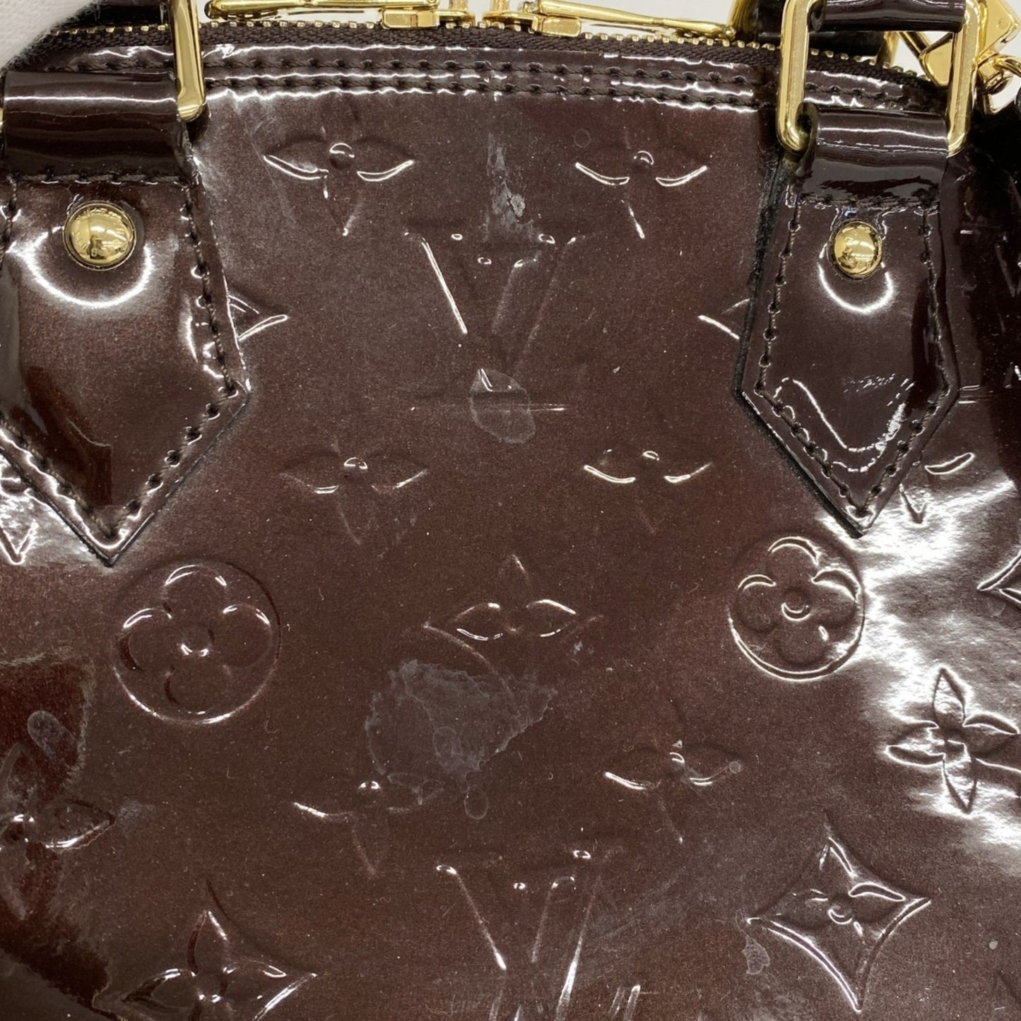 Louis Vuitton Vernis Alma Bb Handbag M91678 Amaranth