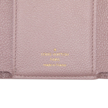 Louis Vuitton Monogram Empreinte Portefeuille Victorine Bifold Wallet M82343 Pink Leather