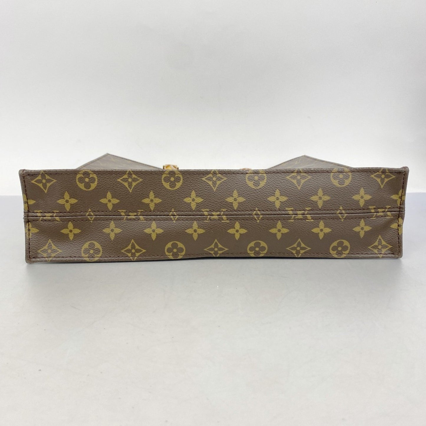 Louis Vuitton Monogram Sac Plat Tote Bag M51140 Brown