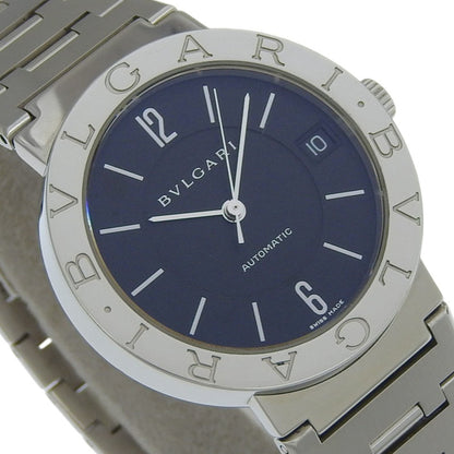 Bvlgari Watch Cal. 220 Bb33Ssauto Stainless Steel Automatic Analog Display Black Dial