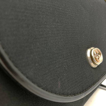 Gucci Gucci Handbag Chain Bag Canvas Black Shoulder