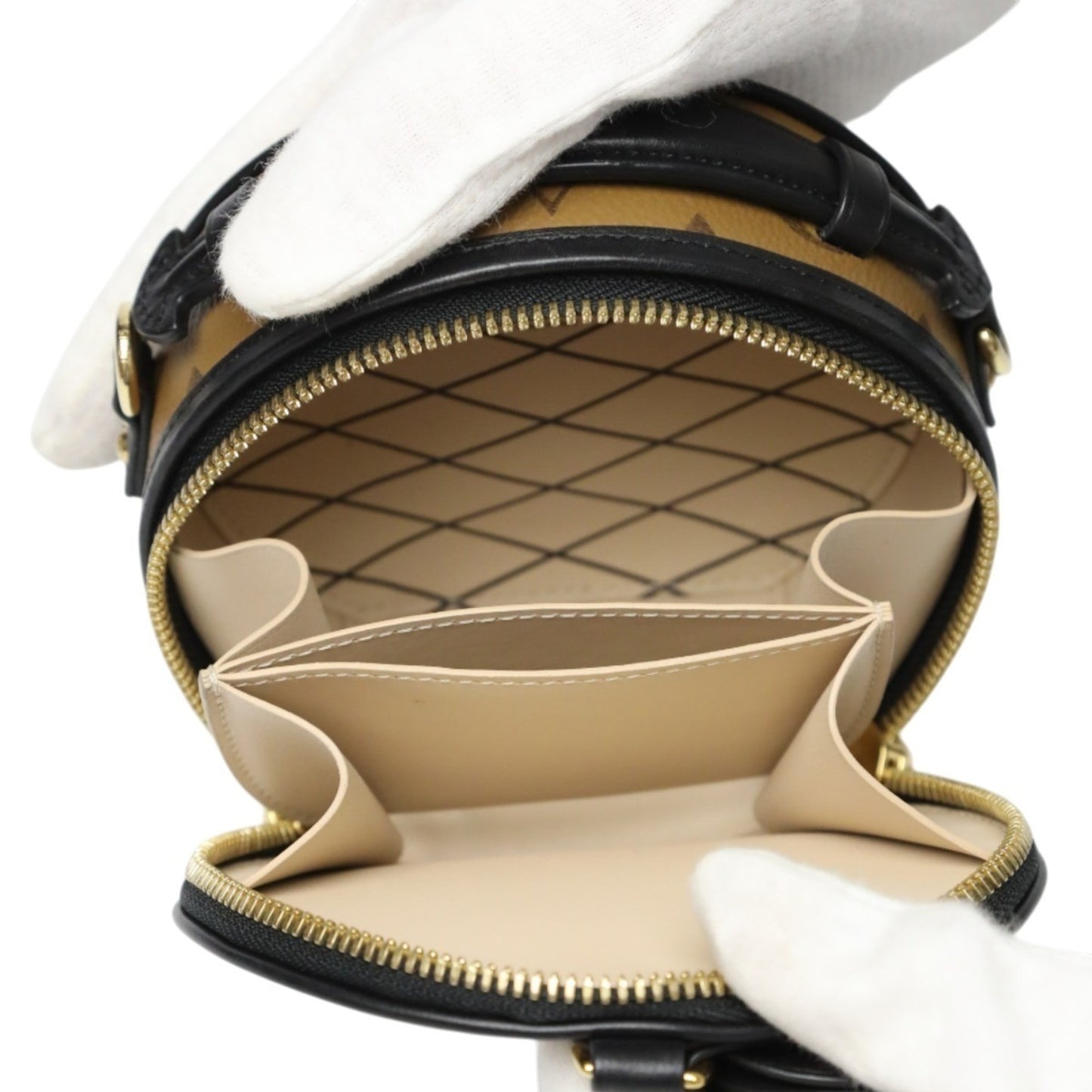 Louis Vuitton Monogram Reverse Mini Boite Chapeau Shoulder Bag M68276 Brown