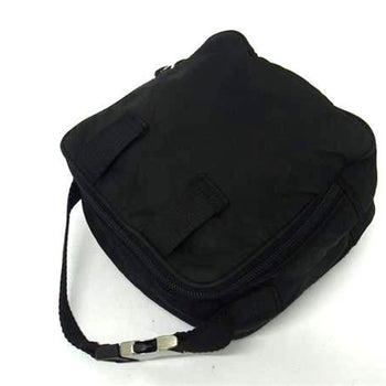 Prada Mv550 3-Way Shoulder Bag/Waist Bag In Black Nylon With Triangular Plates For Men And Women