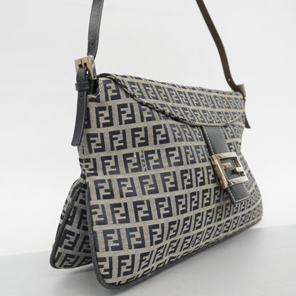 Fendi Zucchino Nylon Canvas Handbag Navy