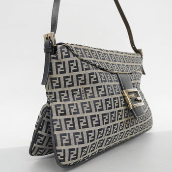 Fendi Zucchino Nylon Canvas Handbag Navy